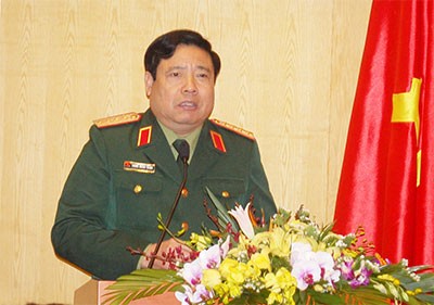 Đại tướng Phùng Quang Thanh, phát biểu tại hội nghị.